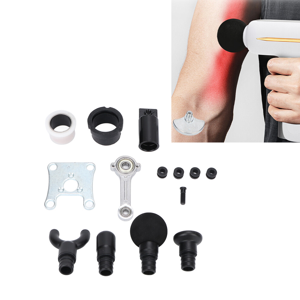 Muscle Massage Gun Replaceable Heads Aluminium Alloy 4 Different Heads for Deep Tissue Fascia Massager