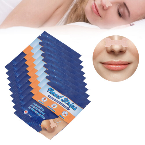 54 pièces Bandes nasales 9 sachets Patchs nasaux élastiques