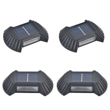 4 juegos de luces solares para pared 300 mAh 10x7,5x2 cm Blanco