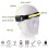 Linterna frontal COB de 1200 mAh, talla única, blanco/rojo/azul 8