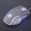 Ratón mecánico compacto 3600 DPI RGB USB blanco 3