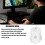 Ratón mecánico compacto 3600 DPI RGB USB blanco 10