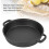 25CM Thickened Pancake Pan Cast Iron Flat Bottom Pan 2 Handle Kitchen Frying Pan for Household 9