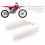 Protector frontal de la horquilla de ABS blanco para CR125-CR250-CR500 11