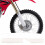 Protector frontal de la horquilla de ABS blanco para CR125-CR250-CR500 8