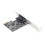 AX99100 Carte PCIe vers RS232, 1x RS232, 120 mm 16