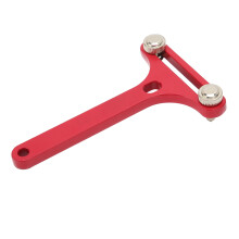 Abre relojes en forma de T, acero aleado rojo, 13,5x8,2 cm
