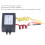 Convertidor DC12V-AC12V 1A IP67 65x30x20mm negro 11