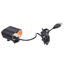 T62 3000LM USB linterna delantera para bicicleta 5,22,7 cm negro