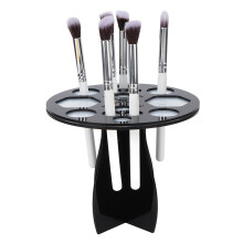 Organizzatore di pennelli per trucco nero - Portapennelli con 14 fori per pennelli viso e occhi