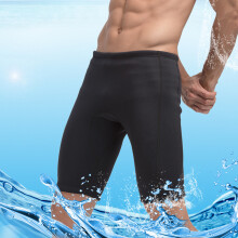 Shorts de neopreno de 3 mm para hombre, negro, talla L-4XL