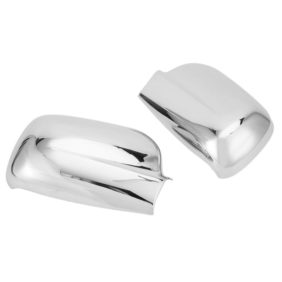 Pair Chrome Mirror Cover Side Door Rearview Mirror Cap Housing Waterproof Heat Resistant For Crv 2003 2004 2005 Silver 9331321624684