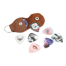 13 púas para guitarra de celuloide de tamaño mediano con caja