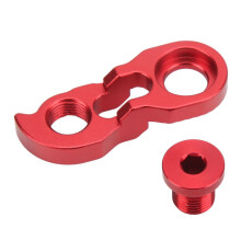 Aluminium attache de dérailleur arrière rouge 40-52 dents 0,5 oz