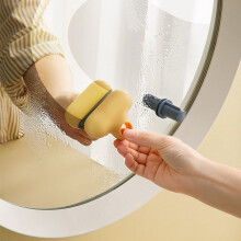 Tergivetro per specchi TPR Piccolo 76x59x36mm 52g Giallo