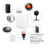 Mini pasarela Bluetooth TUYA ABS 2-LED Micro USB 5V 11