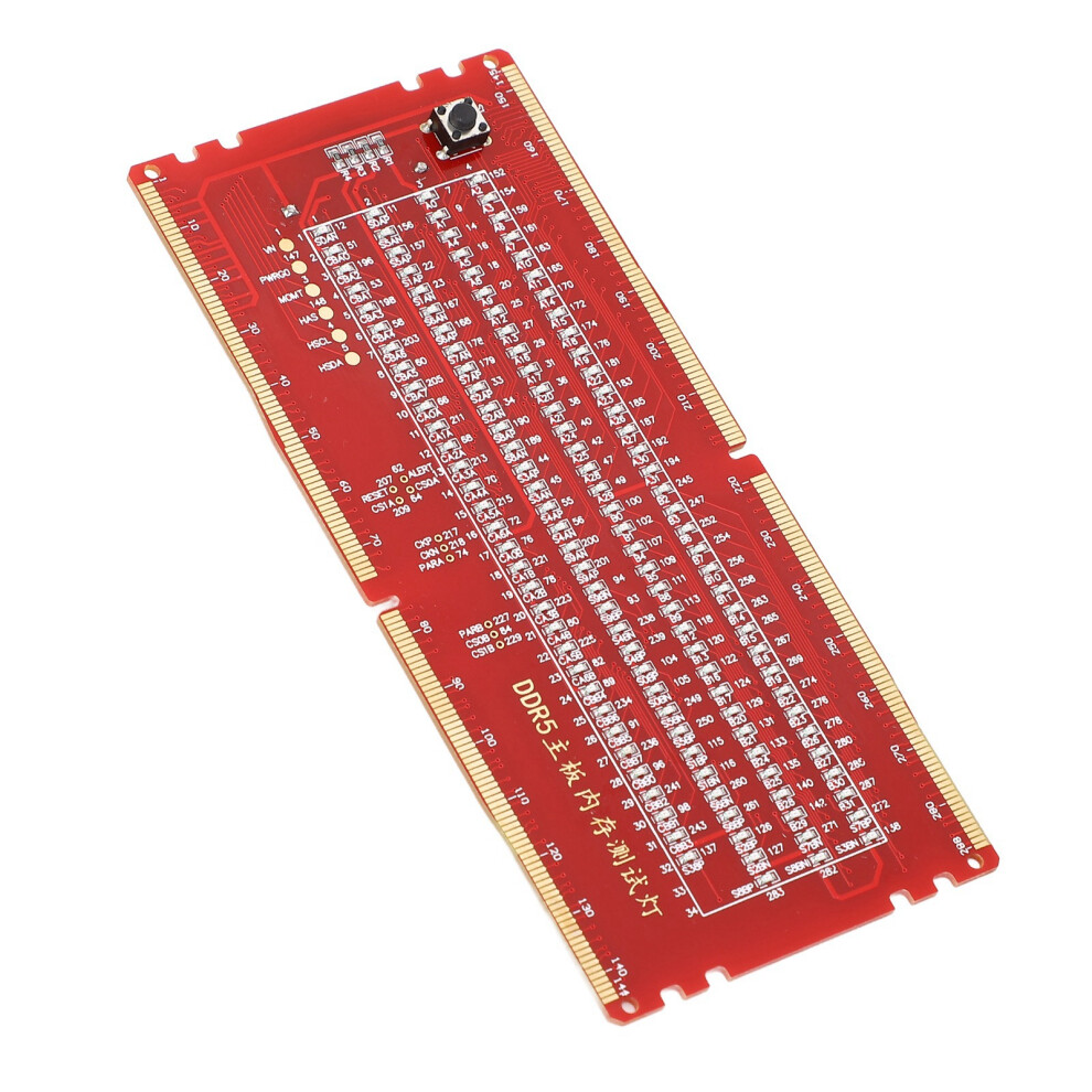 Ddr5 Desktop Mainboard Test Card Memory Slot Tester Board With Led For Maintenance Light 7651321627815