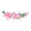 Toppa ricamata Modello 2 cotone 11x28cm rosa 11