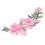 Toppa ricamata Modello 2 cotone 11x28cm rosa 10