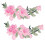 Toppa ricamata Modello 2 cotone 11x28cm rosa 15