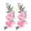 Toppa ricamata Modello 2 cotone 11x28cm rosa 16