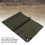Alfombrilla de tiro plegable verde militar 16.47 oz 10