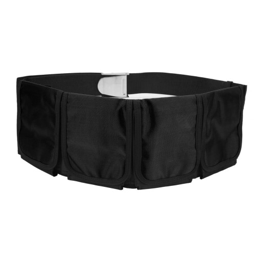 Cinturón de peso con 4 bolsillos negro 17.6oz 1