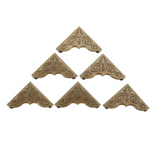 100 piezas Protectores de esquinas para libros de hierro envejecido 25x4mm