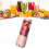 Licuadora USB de 400 ml rosa toronja con cuchilla doble 9
