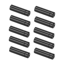 10 piezas de tapas para extremos de cable de cambio de bicicleta, 4 mm, negro