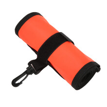 Boetta segnalatrice di superficie per immersioni in nylon, chiusa, 124 cm, rossa