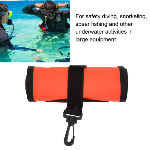 Diving Surface Marker Buoy Nylon Closed Type Multipurpose Diving Inflatable Buoy for DivingRed 2