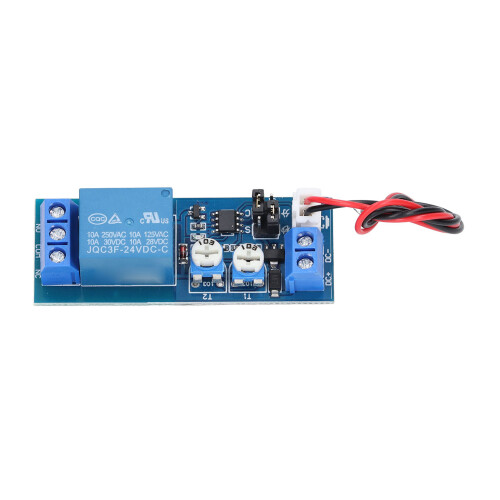 Relé TTL-24V: Retardo de tiempo ajustable, único/bucle 1