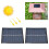 2 paneles solares mini 0,7W 5V 0-140mA 70x70mm 16