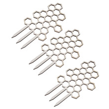 Set da 3 supporti in legno per graticcio di piante, 19 x 10,5 cm