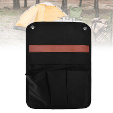 Bolsa de almacenamiento para reposabrazos de silla de camping tamaño grande negra