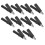 10Pcs Crocodile Clip Testing Clamp 10mm Opening 10A with 4mm Socket Accessory Set KitBlack 16