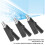 10Pcs Crocodile Clip Testing Clamp 10mm Opening 10A with 4mm Socket Accessory Set KitBlack 11