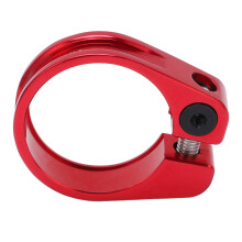 Rojo 31.8mm Abrazadera de tija de sillín para bicicleta 27.2/28.6/31.8mm