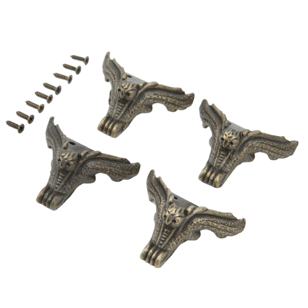 4Pcs Jewelry Box Feet Tiger Feet Shape Zinc Alloy Sturdy Rustproof Corrosion Resistant Vintage Style Jewelry Box Legs 8291321634445