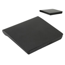 Custodia esterna per DVD slim da 12,7 mm USB 3.0 nera