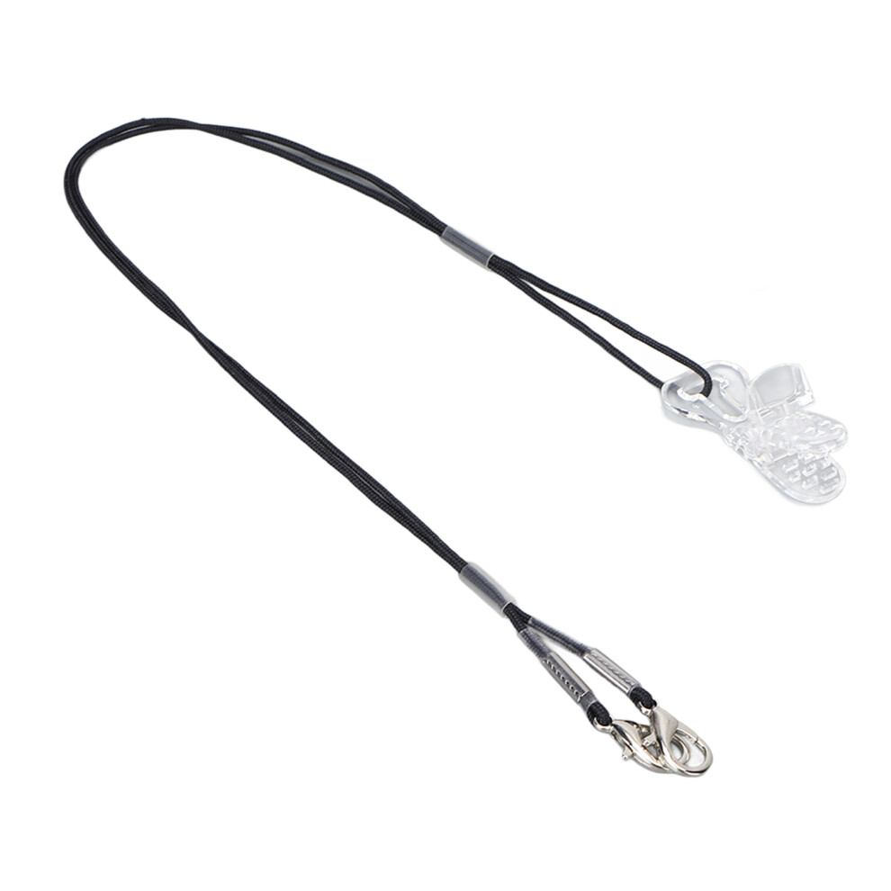 Black/White Hearing Aid Anti Lost Lanyard Rope Transparent Clip Hearing Aid Protecting Rope For Children Elderly