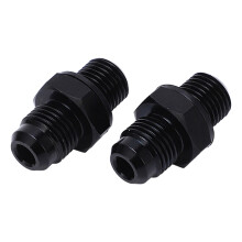 Raccordo in alluminio per raffreddatore di olio 6AN-1/4NPS, nero