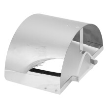 Tapa del filtro de admisión de aire de 2.5-3.5 pulgadas, acero inoxidable plateado