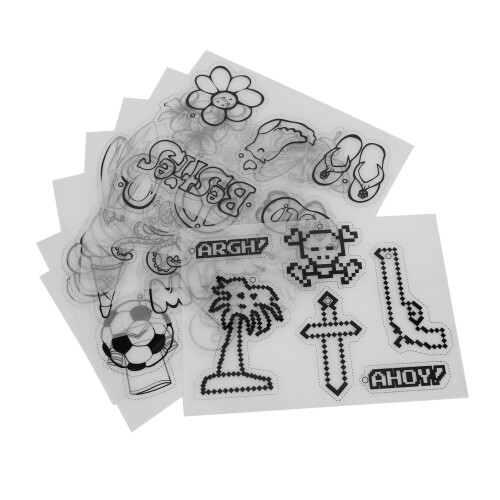 BOPS Shrinky Dink Paper 8 pezzi per confezione semitrasparente