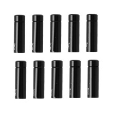 10 piezas de tapas de extremo de freno de aleación de aluminio de 5,0 mm, negro
