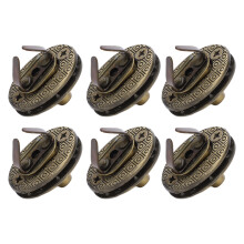 10 Sets Drehverschluss-Klammern für DIY-Taschen und Gepäck | Metall, 2,3 cm