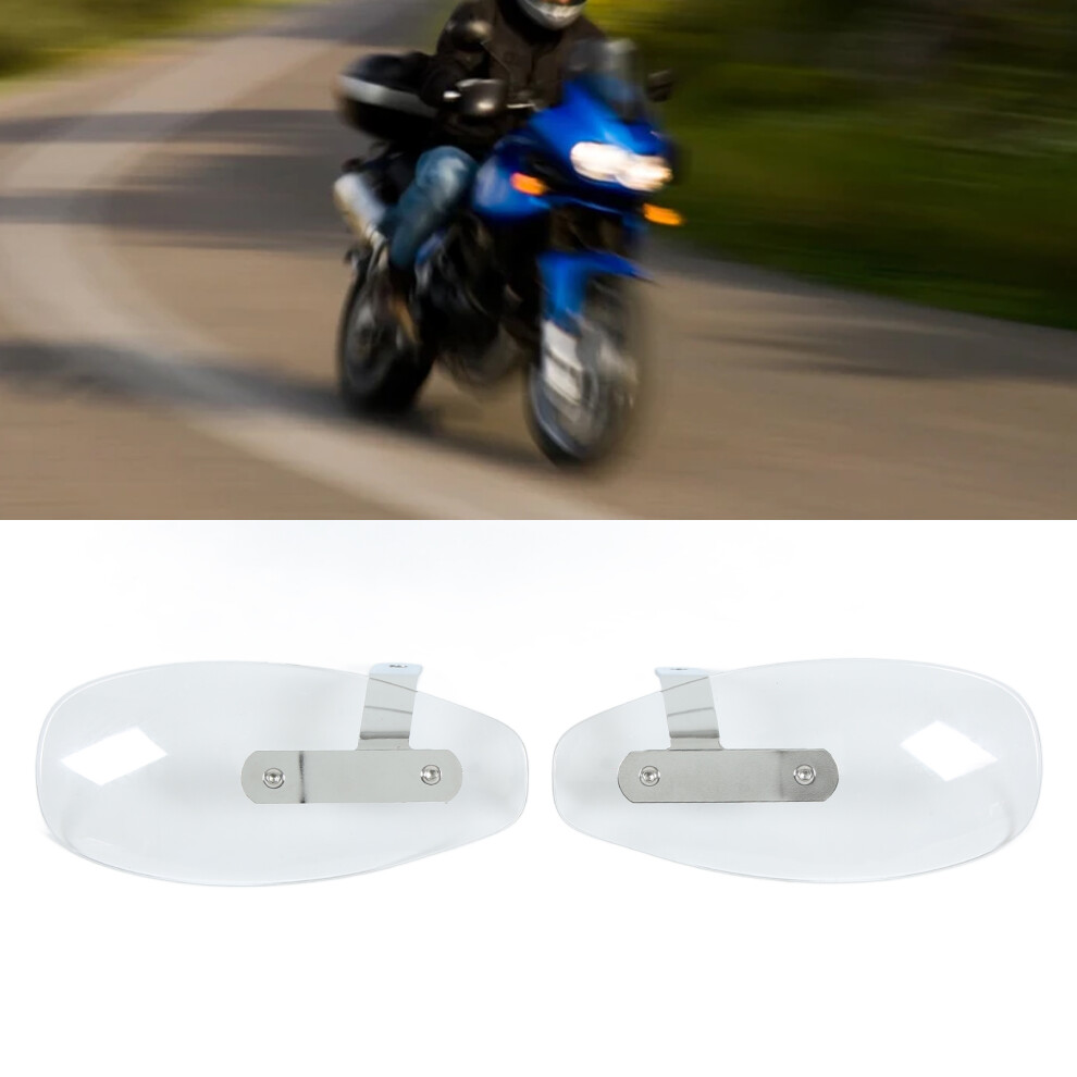 Motorcycle Handlebar Guard Transparent Wind Cold Protector Aerodynamic Deflector Universal 7661321637493