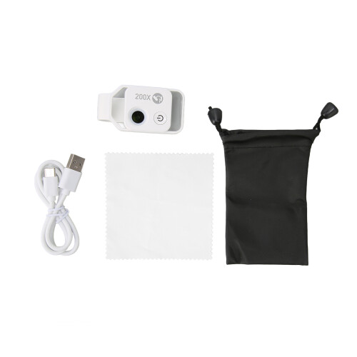 501225 200 microscope de poche blanc 120mAh clip 1