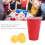 Set da gioco Beer Pong con 12 bicchieri, 8 palline, bicchiere 12,59,5 cm 13